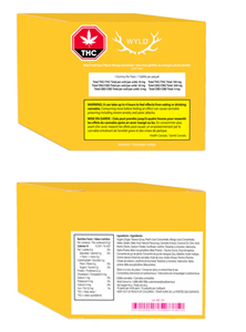 Wyld - SOUR PEACH MANGO GUMMIES THC: CBG (10x 10mg THC / 30mg CBG)