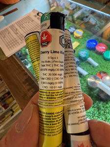 Craftport : CHERRY LIME KISS PRE ROLLS (3 x 0.5g)