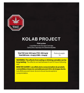 Kolab Project - PINK LYCHEE DIAMONDS VAPE CART (1g)