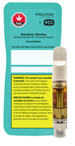 Wildcard Extracts - RAINBOW MARKER CURED RESIN VAPE CART (1g)
