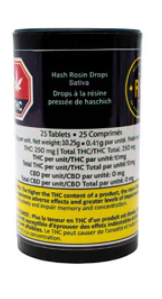 Rosin Heads - SATIVA HASH ROSIN DROPS (25X 10mg THC)