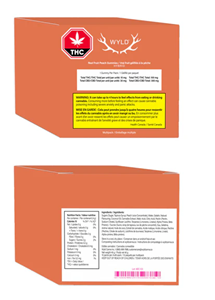 Wyld - PEACH GUMMIES (10x 10mg THC / 30mg CBD)