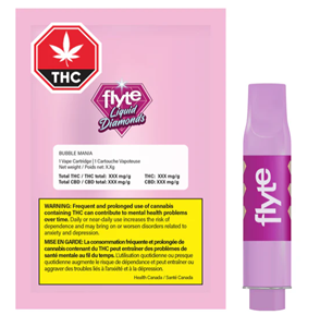 Flyte - BUBBLE MANIA ICE LIQUID DIAMOND VAPE CART (1g)