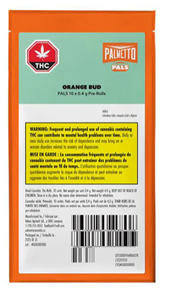 Palmetto - ORANGE BUD PALS PRE-ROLLS (10x .4g)