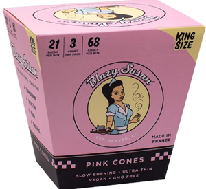 Blazy Susan King Size Cones 3-pack - brown or pink