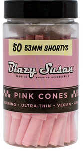 Blazy Susan Pink 53mm Shortys Cone - 50pack - Pink or Purple