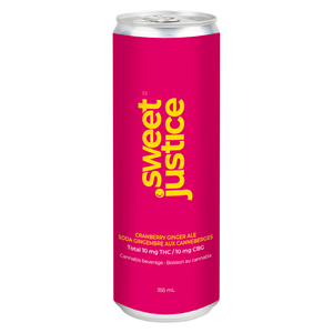 Sweet Justice - Cranberry Ginger Ale 10 Thc + 10 Cbg  - 355Ml