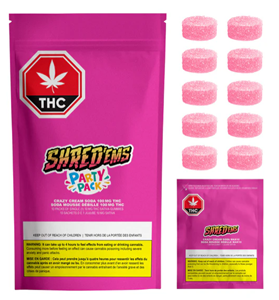 Shred'Ems - CRAZY CREAM SODA MAX10 PARTY PACK (10x 10mg)