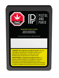 Pistol And Paris -MASTER KUSH ULTRA PRE-ROLLS (10x .5g)