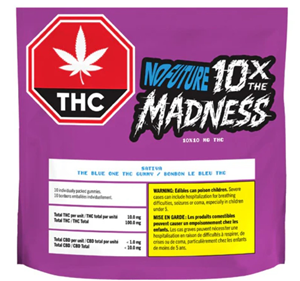 No Future - 10X The Madness: The Blue One Sativa Thc Gummies - 100G