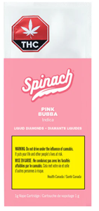 Spinach - PINK BUBBA LIQUID DIAMOND VAPE CART (1g)